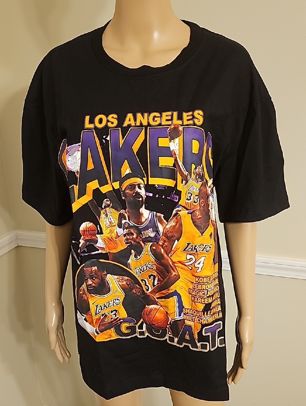 Los Angeles Lakers Graphic Black Tee - Team Tribute